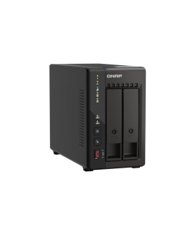 Qnap TS-253E-8G, Tower, 2 x 2.5"/3.5" SATA, Intel Celeron J6412 4C/4T, 8 GB DDR4 onboard not expandable, 2 x 2.5GbE, External
