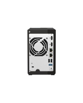 Qnap TS-253E-8G, Tower, 2 x 2.5"/3.5" SATA, Intel Celeron J6412 4C/4T, 8 GB DDR4 onboard not expandable, 2 x 2.5GbE, External