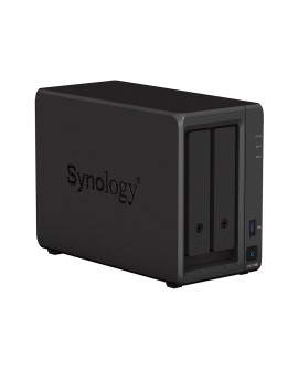 NAS Synology DS723+ Tower 2x (3.5" SATA HDD) AMD Ryzen R1600 ,2GB DDR4 ECC (max. 32GB), 2x 1GbE RJ-45