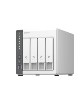 Qnap TS-433-4G, Tower, 4 x 2.5"/3.5" SATA , ARM 2.0GHz Quad core, 4GB, 1 x 2.5GbE + 1 x GbE, External adapter (PSU)