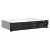 Qnap TS-873AeU-4G, 2U, 8 x 2.5"/3.5" SATA, AMD Ryzen V1500B 4C/8T, 4GB DDR4 SODIMM  (max. 64GB), 2 x 2.5GbE, optional 10GbE,