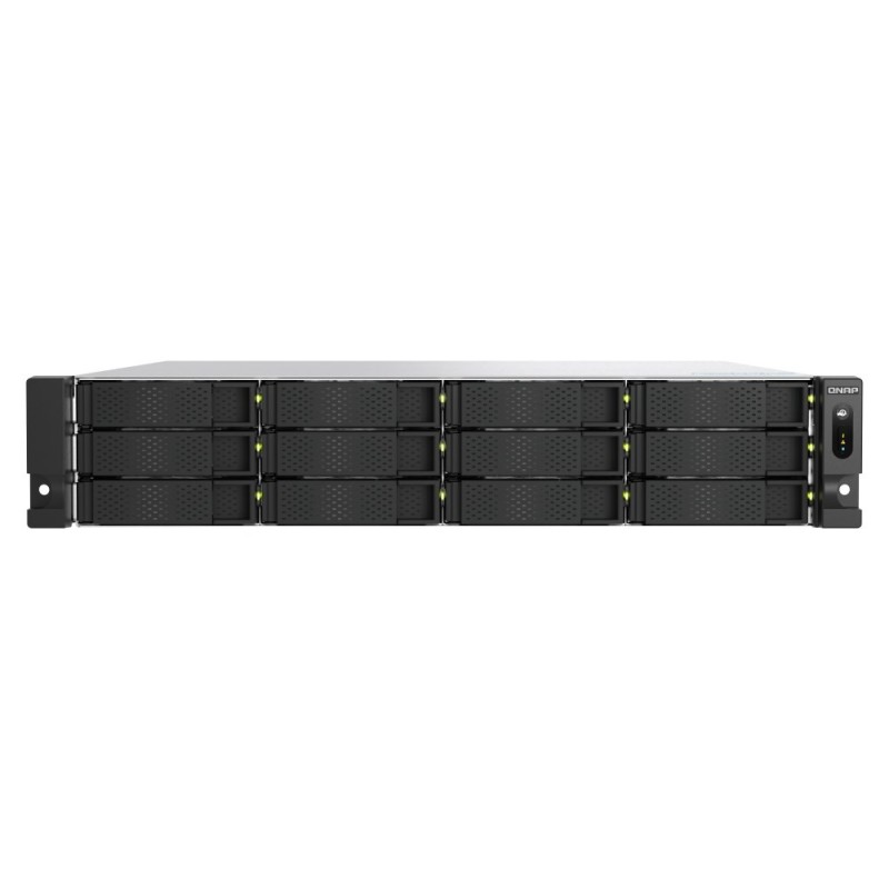 Qnap TS-h1277AXU-RP-R5-16G, 2U, 12 x 3.5" SATA, AMD Ryzen Pro 7645 6/12, 16 GB UDIMM DDR5 non-ECC (max. 128GB ), 2 x 2.5 GbE + 2