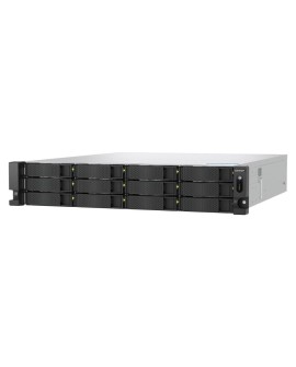 Qnap TS-h1277AXU-RP-R5-16G, 2U, 12 x 3.5" SATA, AMD Ryzen Pro 7645 6/12, 16 GB UDIMM DDR5 non-ECC (max. 128GB ), 2 x 2.5 GbE + 2