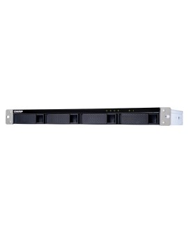 Qnap TL-R400S Expansion unit, 1U rackmount, 4x 2.5/3.5" SATA, with a QXP-400eS-A1164 PCIe SATA host card and 1 SFF-8088 to