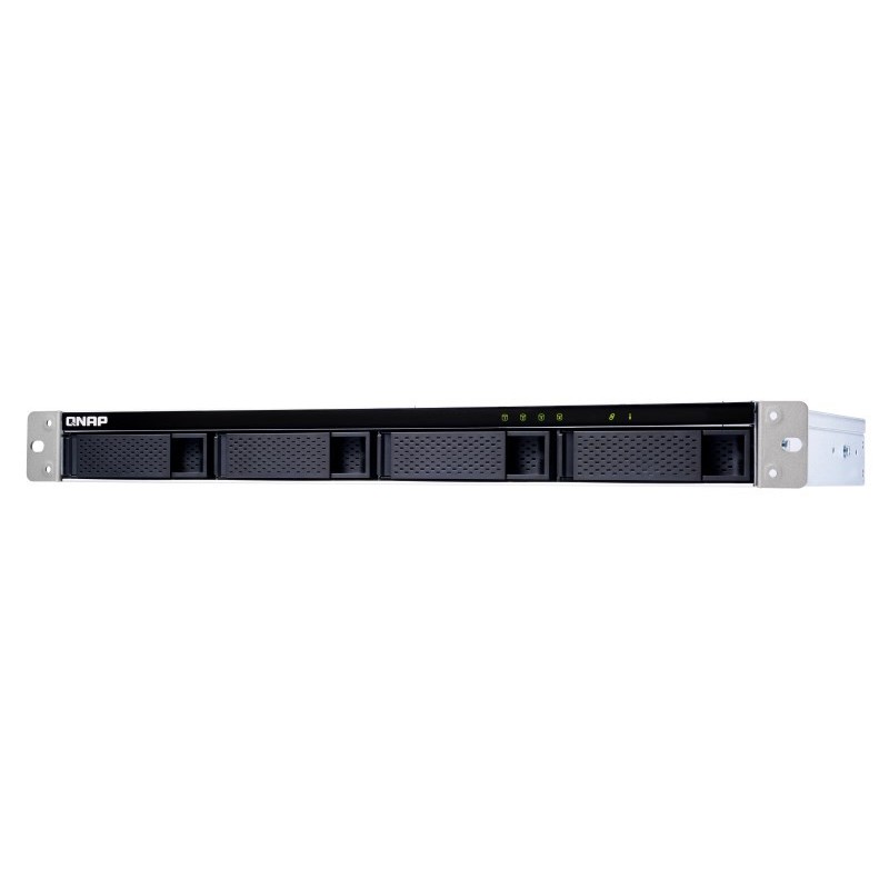 Qnap TL-R400S Expansion unit, 1U rackmount, 4x 2.5/3.5" SATA, with a QXP-400eS-A1164 PCIe SATA host card and 1 SFF-8088 to