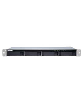 Qnap TL-R400S Expansion unit, 1U rackmount, 4x 2.5/3.5" SATA, with a QXP-400eS-A1164 PCIe SATA host card and 1 SFF-8088 to