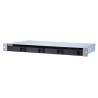 Qnap TL-R400S Expansion unit, 1U rackmount, 4x 2.5/3.5" SATA, with a QXP-400eS-A1164 PCIe SATA host card and 1 SFF-8088 to