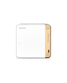 Qnap TS-462-4G, Tower, 4 x 2.5"/3.5" SATA , Intel Celeron N4505 2C/2T, 4 GB DDR4 onboard not expandable, 1 x 2.5GbE, External