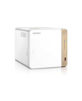Qnap TS-462-4G, Tower, 4 x 2.5"/3.5" SATA , Intel Celeron N4505 2C/2T, 4 GB DDR4 onboard not expandable, 1 x 2.5GbE, External