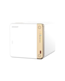 Qnap TS-462-4G, Tower, 4 x 2.5"/3.5" SATA , Intel Celeron N4505 2C/2T, 4 GB DDR4 onboard not expandable, 1 x 2.5GbE, External