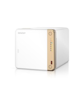 Qnap TS-462-4G, Tower, 4 x 2.5"/3.5" SATA , Intel Celeron N4505 2C/2T, 4 GB DDR4 onboard not expandable, 1 x 2.5GbE, External