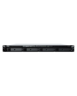 NAS Synology RS822+ 1U RACK 4x (3.5" SATA HDD/2.5" SATA SSD) AMD Ryzen V1500B 2 GB DDR4 ECC SODIMM (max. 32GB), 4x 1GbE RJ-45