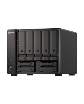Qnap TS-h973AX-8G, Tower, 5 x 2.5"/3.5" SATA + 2 x 2.5" U.2 NVMe/SATA+ 2 x 2.5" SATA, AMD Ryzen V1500B 4C/8T, 8GB DDR4 SODIMM