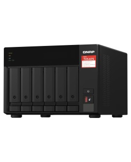 Qnap TVS-675-8G, Tower, 6 x 2.5"/3.5" SATA, Zhaoxin Kaixian KX-U6580 8C/8T, 8GB (1x 8GB) DDR4 SODIMM , 2 x 2.5GbE, Single PSU,
