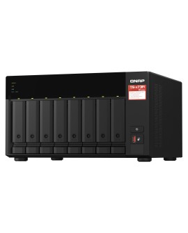 Zestaw Qnap TS-873A-SW5T (TS-873A-8G + switch QSW-1105-5T 5x2.5GbE), Tower, 8 x 2.5"/3.5" SATA, AMD Ryzen V1500B 4C/8T, 8GB DDR4