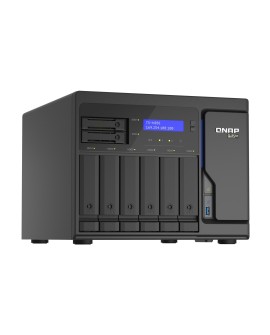 Qnap TS-h886-D1602-8G, Tower, 6 x 3.5"/2.5" SATA + 2 x 2.5" SATA, Intel Xeon Processor D-1602 2C/4T, 8 GB ECC RAM (Max. 128GB),