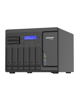 Qnap TS-h886-D1602-8G, Tower, 6 x 3.5"/2.5" SATA + 2 x 2.5" SATA, Intel Xeon Processor D-1602 2C/4T, 8 GB ECC RAM (Max. 128GB),