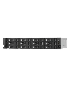 Qnap TL-R1200PES-RP Expansion unit, 12-bay 2U rackmount, 12x 2.5/3.5" SATA, 2 ports (SFF-8644 1x2), redundant PSU, without rail