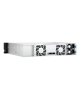 Qnap TL-R1200PES-RP Expansion unit, 12-bay 2U rackmount, 12x 2.5/3.5" SATA, 2 ports (SFF-8644 1x2), redundant PSU, without rail