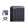 Qnap TL-D400S Expansion unit, Tower, 4x 2.5/3.5" SATA ,with a QXP-400eS-A1164 PCIe SATA host card and 1 SFF-8088 to SFF-8088
