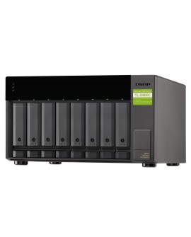 Qnap TL-D800C Expansion unit, Towerm, USB-C 3.1 Gen2 10Gbps JBOD expansion unit  with a 1-meter USB-C to USB-A 3.1 Gen2 cable.