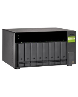 Qnap TL-D800C Expansion unit, Towerm, USB-C 3.1 Gen2 10Gbps JBOD expansion unit  with a 1-meter USB-C to USB-A 3.1 Gen2 cable.