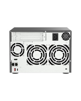 Qnap TVS-h674-i3-16G, Tower, 6 x 2.5"/3.5" SATA, Intel Core i3-12100 4C/8T, 16GB DDR4 SODIMM (Max. 128GB), 2 x 2.5GbE, Single
