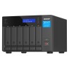 Qnap TVS-h674-i3-16G, Tower, 6 x 2.5"/3.5" SATA, Intel Core i3-12100 4C/8T, 16GB DDR4 SODIMM (Max. 128GB), 2 x 2.5GbE, Single