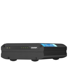 Qnap TS-i410X-8G, Desktop,  4 x 2.5" SATA SSD , Intel Atom x6425E 4C/4T, onboard 8GB (not expandable), 10 x 2.5GbE, External