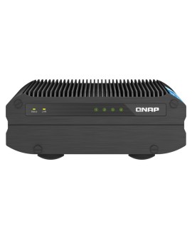 Qnap TS-i410X-8G, Desktop,  4 x 2.5" SATA SSD , Intel Atom x6425E 4C/4T, onboard 8GB (not expandable), 10 x 2.5GbE, External
