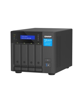 Qnap TVS-h474-PT-8G, Tower, 4 x 2.5"/3.5" SATA , Intel Pentium Gold G7400 2C/4T, 8GB (1x 8GB) DDR4 SODIMM (Max. 128GB), 2 x