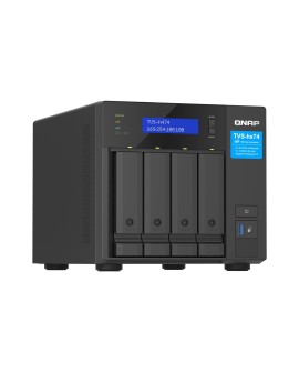 Qnap TVS-h474-PT-8G, Tower, 4 x 2.5"/3.5" SATA , Intel Pentium Gold G7400 2C/4T, 8GB (1x 8GB) DDR4 SODIMM (Max. 128GB), 2 x