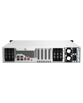 Qnap TS-h1887XU-RP-E2334-16G, 2U, 12 x 2.5"/3.5" + 6 x 2.5" SATA, Intel Xeon E-2334 4C/8T, 16GB UDIMM DDR4 ECC (Max. 128GB), 2 x