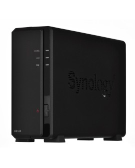 NAS Synology DS124 Tower 1x (3.5" SATA HDD) Realtek RTD1619B ,1GB DDR4, 1x 1GbE RJ-45