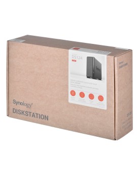 NAS Synology DS124 Tower 1x (3.5" SATA HDD) Realtek RTD1619B ,1GB DDR4, 1x 1GbE RJ-45