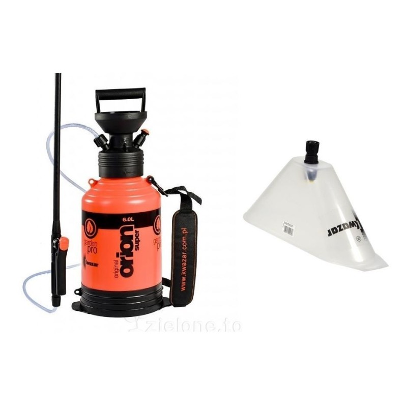 KWAZAR OPRYSKIWACZ ORION SUPER NEW 6l + OSŁONA HERBICYDOWA