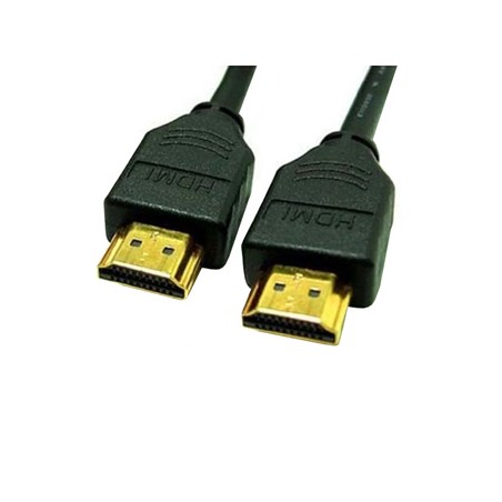 Video Kabel HDMI M - HDMI M, HDMI 1.4 - High Speed with Ethernet, 5m, pozłacane złącza, czarny, Logo blister