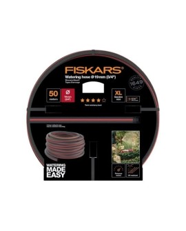 Fiskars 1027111 wąż ogrodowy 50 m Nad ziemią Czarny, Czerwony