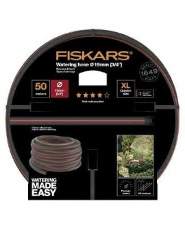 Fiskars 1027111 wąż ogrodowy 50 m Nad ziemią Czarny, Czerwony