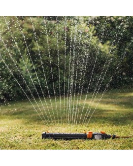 Fiskars 1027028 tryskacz wodny Oscylacyjny zraszacz do wody Czarny, Pomarańczowy