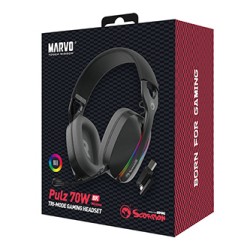 Marvo Pulz 70W słuchawki, czarna, Tri-mode