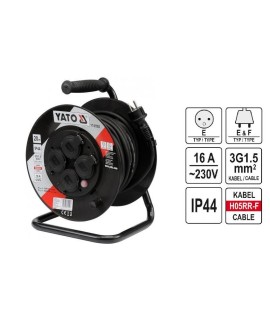 Yato YT-81052 kołowrotek 4 x gniazdo sieciowe 20 m