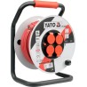 Yato YT-8108 rozgałęziacz 50 m 4 x gniazdo sieciowe Wewnątrz/Na wolnym powietrzu Czarny, Czerwony, Biały