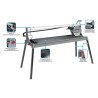 Przecinarka do glazury 1500W Graphite 250x25, rozmiar stołu 1230x460, zakres cięcia 1200mm
