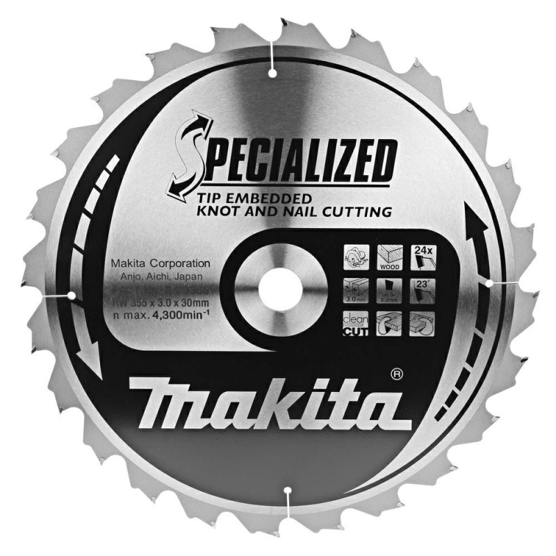 MAKITA PIŁA TARCZOWA 355x30x 24z SPECJALIZED B-33087