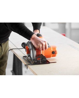 Black & Decker CS1550-QS przenośna pilarka tarczowa 19 cm Czarny, Pomarańczowy 5500 RPM 1500 W