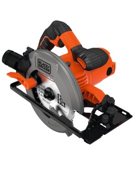 Black & Decker CS1550-QS przenośna pilarka tarczowa 19 cm Czarny, Pomarańczowy 5500 RPM 1500 W