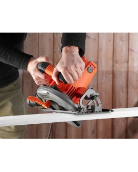 Black & Decker CS1550-QS przenośna pilarka tarczowa 19 cm Czarny, Pomarańczowy 5500 RPM 1500 W