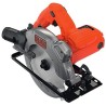 Black & Decker CS1550-QS przenośna pilarka tarczowa 19 cm Czarny, Pomarańczowy 5500 RPM 1500 W