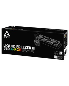 Chłodzenie wodne ARCTIC Liquid Freezer III 360 A-RGB all-in-one 12cm Czarny